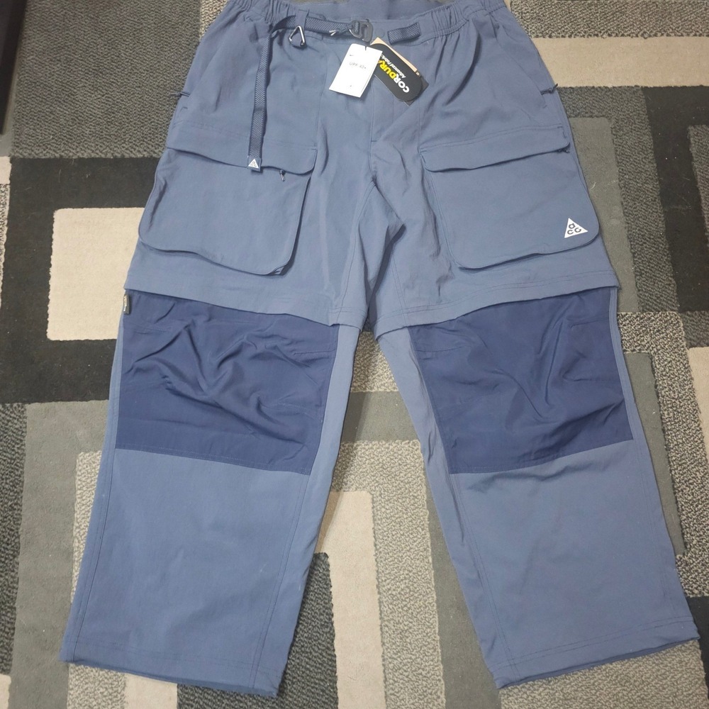 Nike ACG Smith Summit Convertible Pants Mens L Blue HV0591-437 NEW